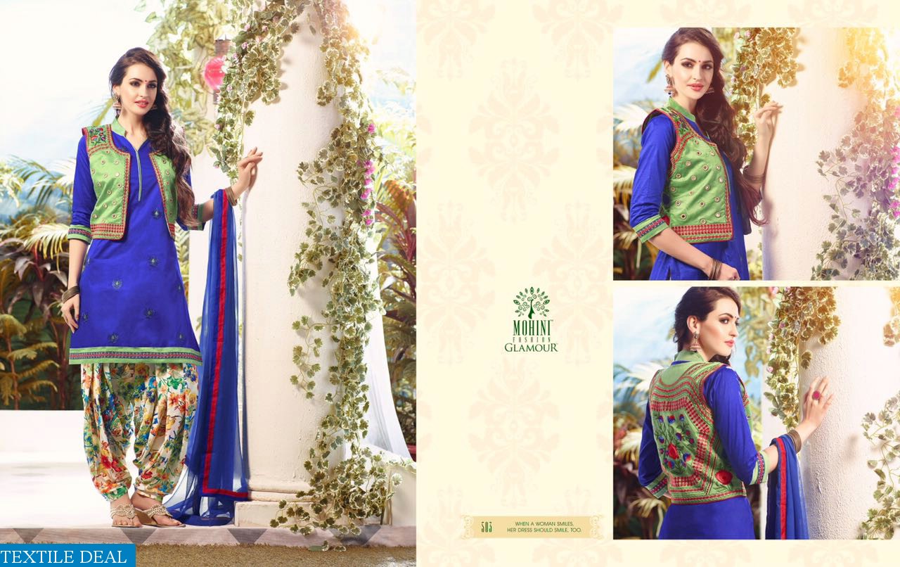 mohini Glamour Premium cotton With jacket Suits